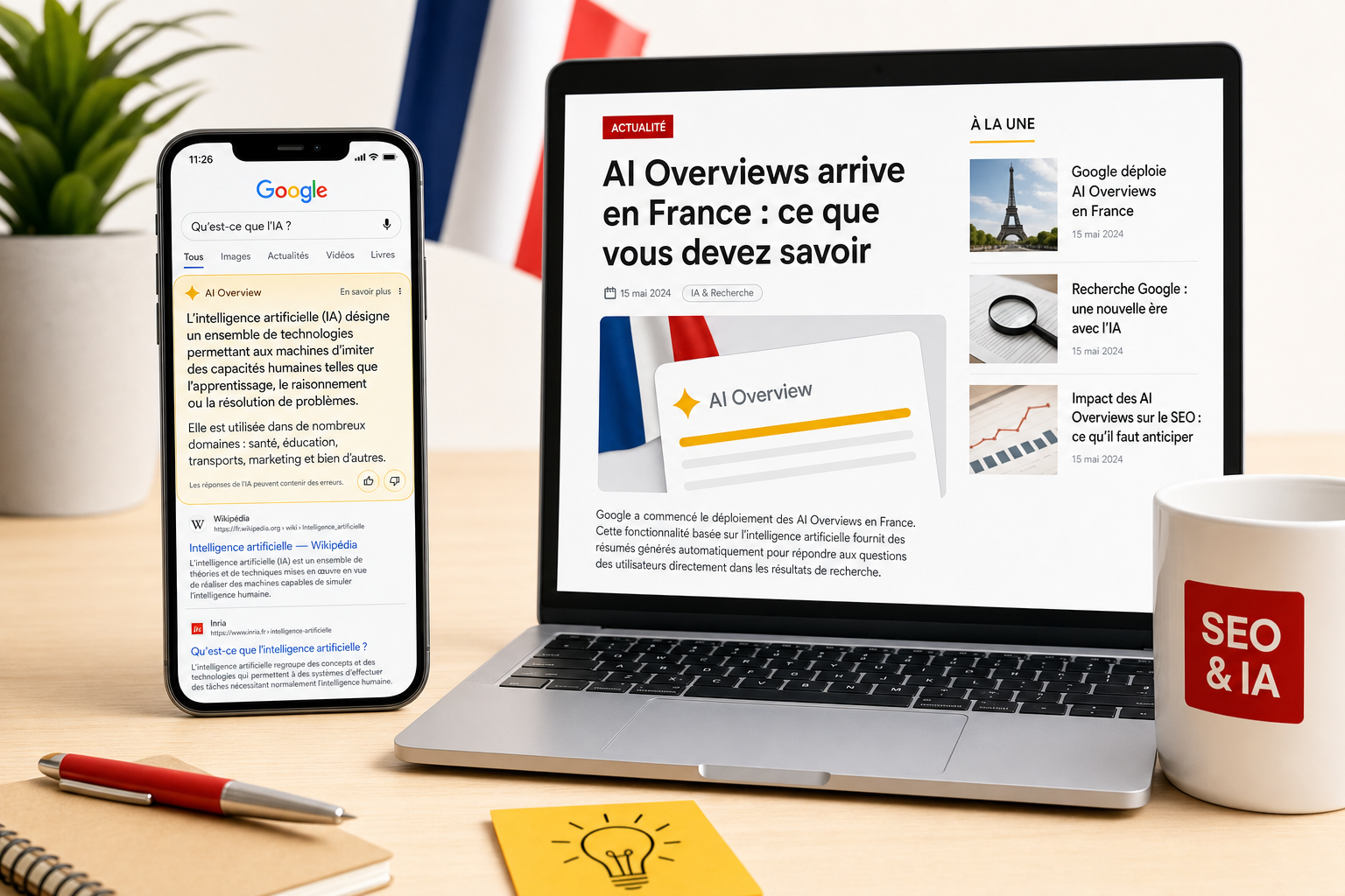 AI Overviews en France lancement officiel