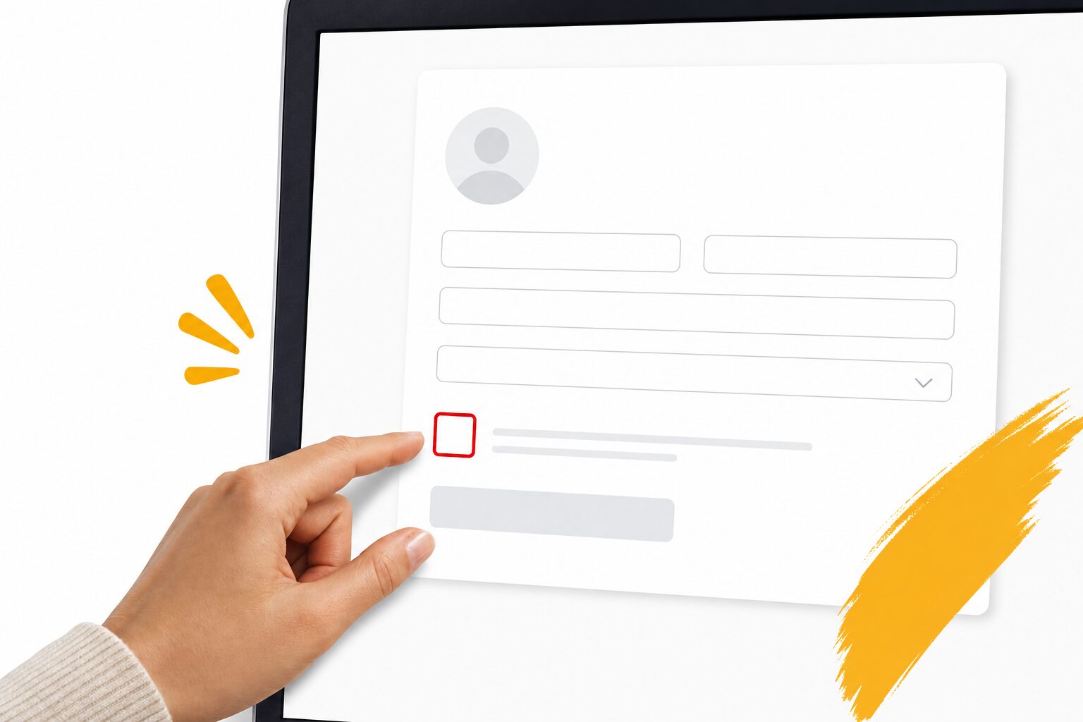formulaire d'inscription newsletter avec case de consentement à cocher