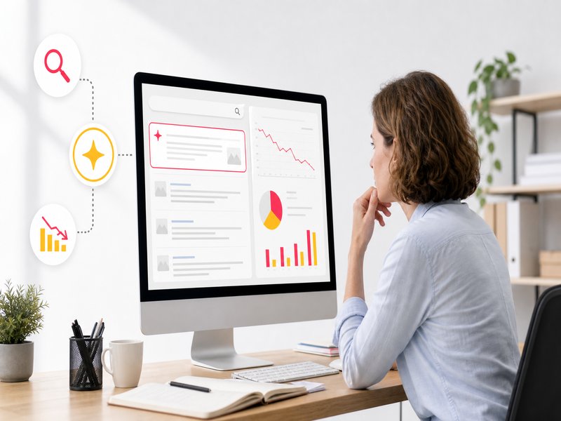 Illustration de l'article « Comment les AI Overviews de Google changent-ils le SEO en 2026 ? » : Quel impact sur le trafic de votre site ?