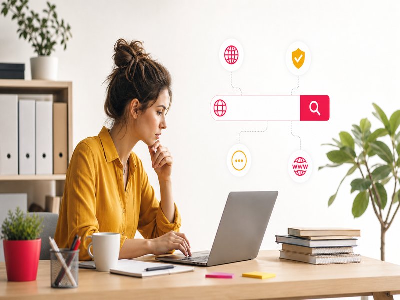 Illustration de l'article « Comment choisir et réserver un nom de domaine pour votre entreprise ? » : Au sommaire