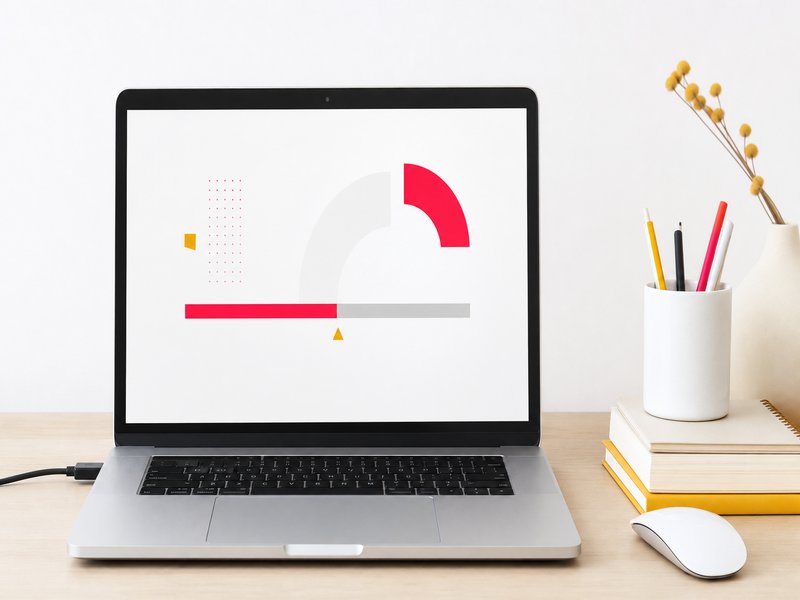 Écran d'ordinateur affichant une mise à jour logicielle en cours, métaphore de la correction rapide d'une faille de sécurité sur un site web professionnel
