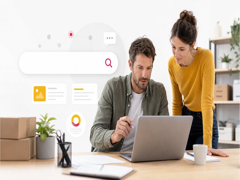 Illustration de l'article « Google AI Mode : le nouveau moteur de recherche conversationnel qui change la do » : Le nouveau champ de recherche intelligent