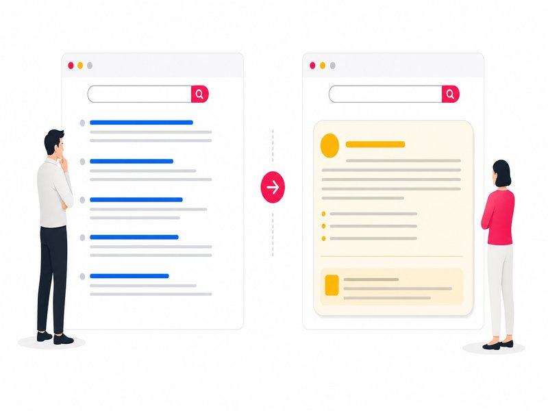 Graphique comparant la part de citations issues du top 10 et hors top 100 dans les AI Overviews
