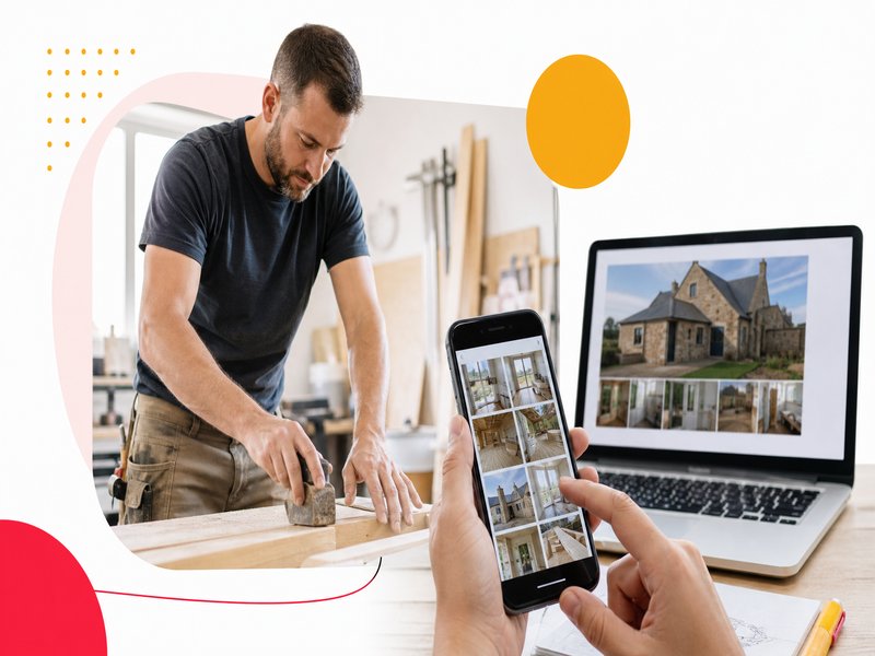 Illustration de l'article « Référencement Google pour artisans en Normandie : le guide complet » : 2. Ajoutez des photos réelles de votre travail