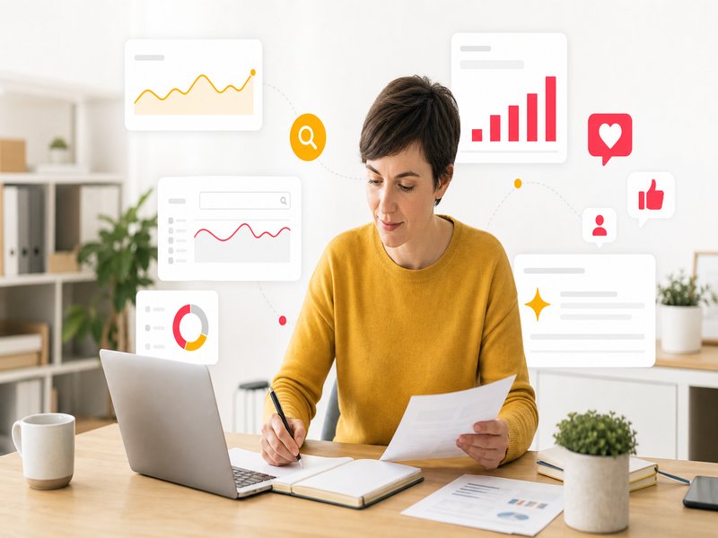 Illustration de l'article « Veille SEO , Search Console, réseaux sociaux et AI Overviews (14-20 juillet) » : Au sommaire cette semaine
