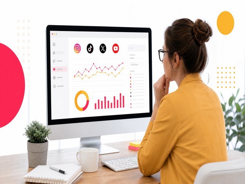 Illustration de l'article « Veille SEO , Search Console, réseaux sociaux et AI Overviews (14-20 juillet) » : Google Search Console intègre Instagram, TikTok, X et YouTube